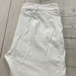Eileen Fisher Women's Size 32" White Straight Khaki Chino Pants